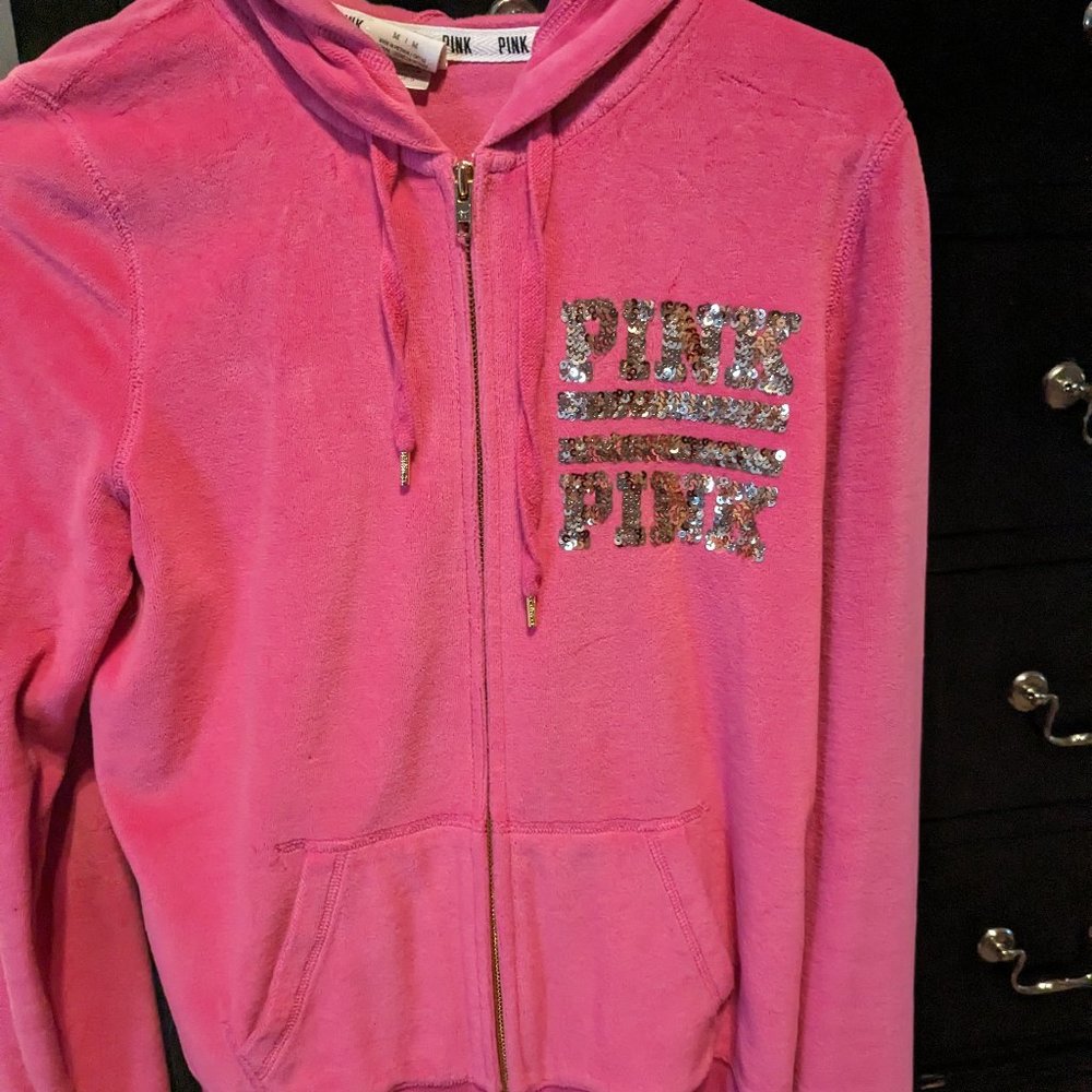 Pink Victoria Secret's women's medium jacket no stains